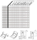 55 X 27 PICKUP LIFT TAPER 4 TRAVEL 42 GATE WT 438 1300 LB CAP TREADPLT (BKTS SOLD SEP)