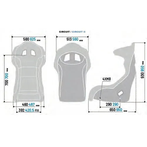 Sparco Seat Circuit II QRT Blk