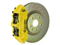 Brembo 10-15 Camaro V6 Front GT BBK 6 Piston Cast 355x32 1pc Rotor Drilled- Yellow