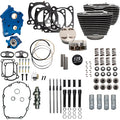 S&S Cycle 2017+ M8 129in Power Pack w/ Black Pushrod Tubes & Cam Chain Tensioners - Blk w/ Highlight