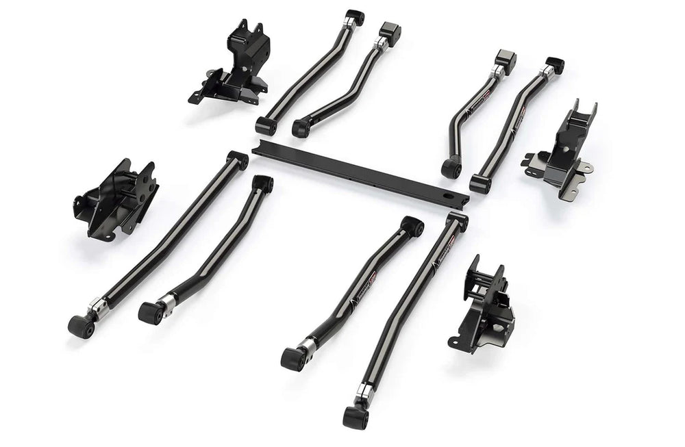 JL 4DR: ALPINE IR LONG CONTROL ARM & BRACKET KIT 8ARM ADJUSTABLE (36 LIFT)