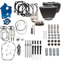 S&S Cycle 2017+ M8 124in CI Oil Cooled Power Pack w/ Black Pushrod Tubes w/ Highlight