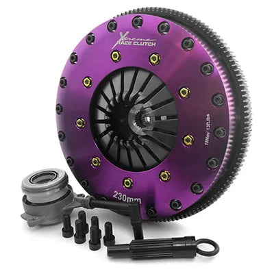 XClutch 12-13 Volkswagen Golf R 2.0L Turbo 9in Twin Solid Carbon Clutch Kit