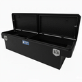 CROSSBODY TOOLBOX 14X20X60 DIAMOND PLATE DOUBLE DOOR TEXTURED BLACK