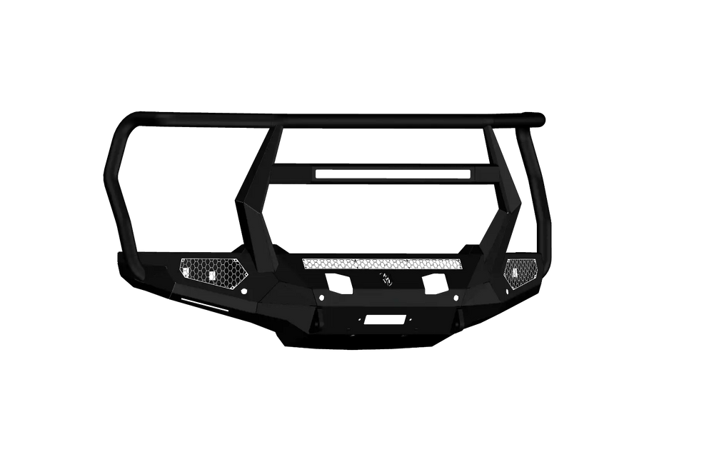 Road Armor 24-25 Chevy 2500/3500 Evolution Front Winch Bumper With Reaper Guard - Texture Black