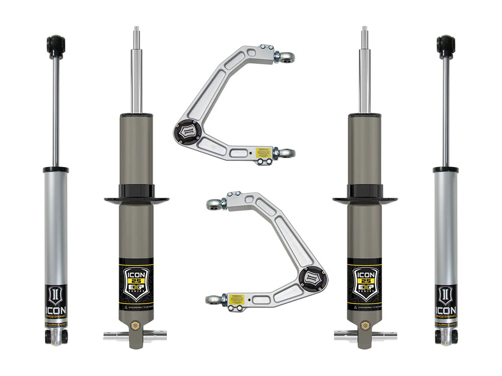 19-23 GM 1500 2.375-3.75 Inch Lift Stage 2 Exp Suspension System Billet Icon Vehicle Dynamics