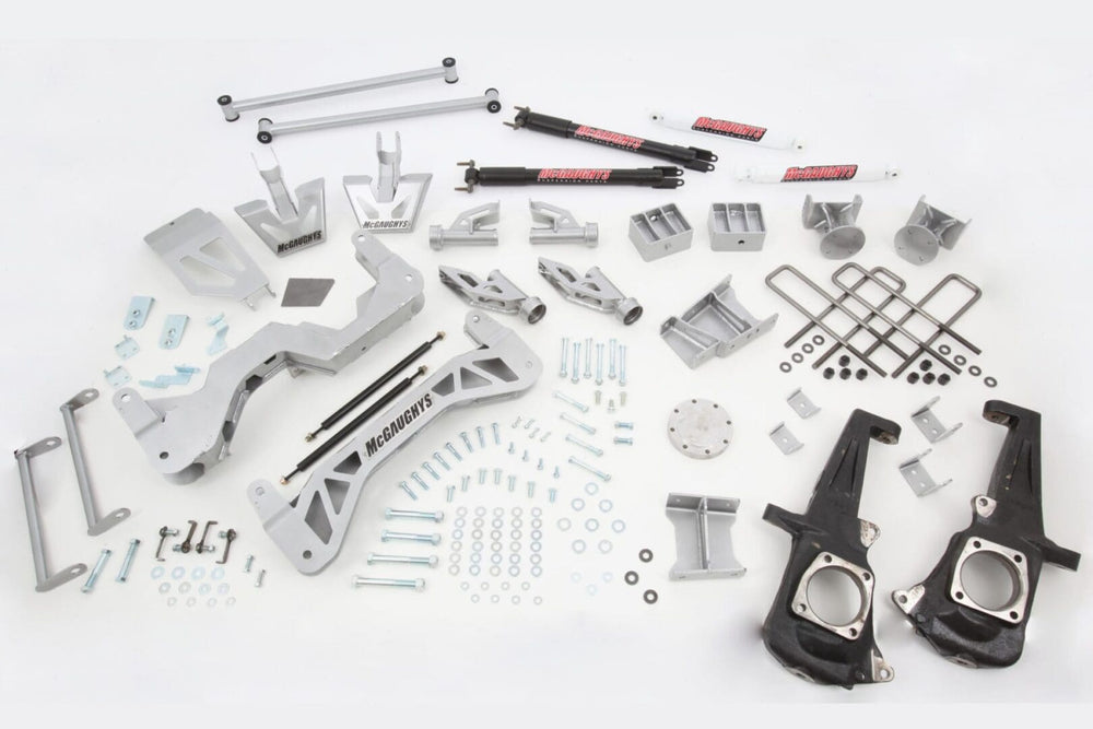 ~(387 lbs. 45X37X18)~ 2011-15 2500/3500 NO Dually GM Truck 7 in Lift Kit (4WD) w/ front AND rear shocks