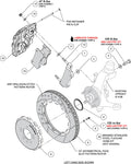Wilwood 99-02 Nissan Skyline Aerolite 6R Front BBK w/ 14.00in D/S Rotors & Flexlines - Red