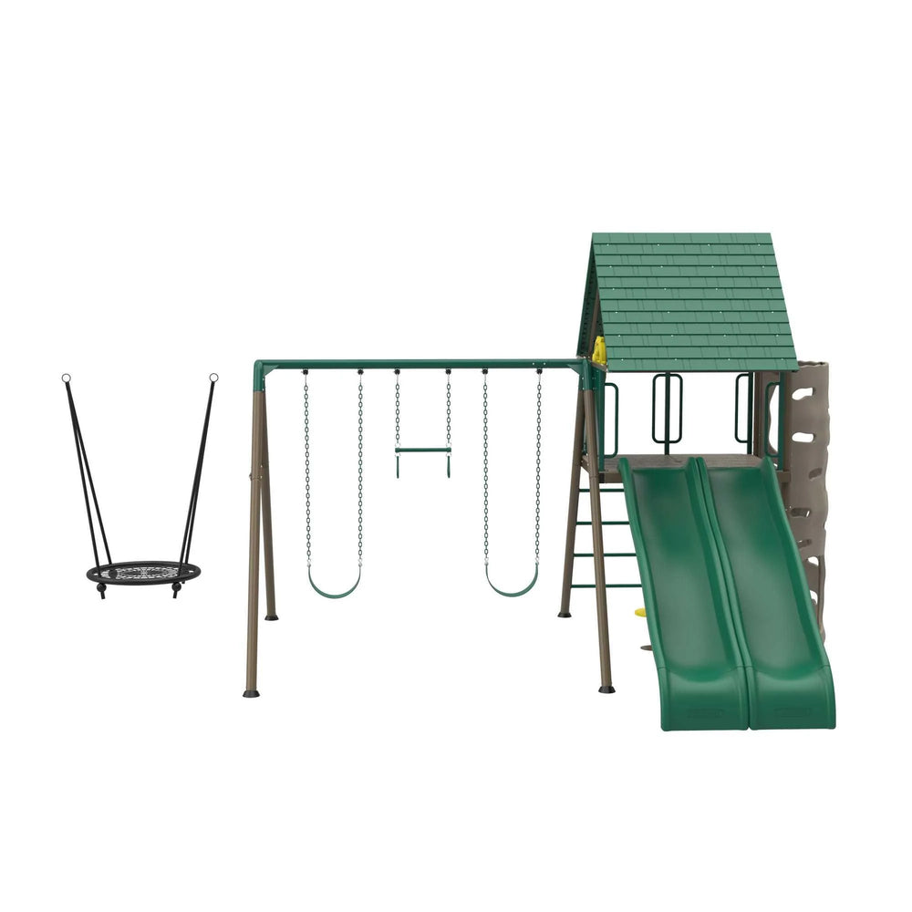 LIFETIME BIG STUFF TWOSLIDE SWING SET
