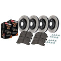 Truck Axle Pack; Slotted; 4 Wheel