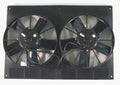 Electric Fan Dual 11.00 Inch Electric Fan Puller Style High Performance 2720 CFM 5 Paddle Style Blades Spal