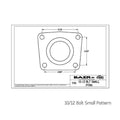 14" Pro+ Brake Sys RR Red 93-97 F-body