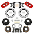 Wilwood 88-98 GM C1500 Aero4 SRP Rear Brake Kit 14in Rotor - Red
