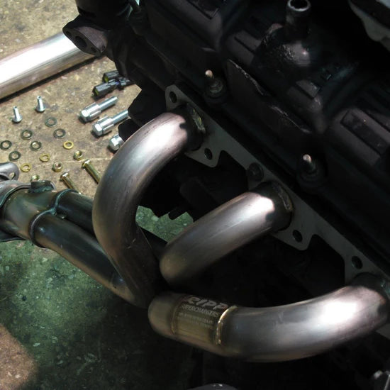 Long Tube Header W Hushpower Resonater and Diablosport RM1000 07-11 Wrangler JK 3.8L RIPP Superchargers