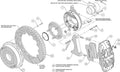 Wilwood AERO4 Rear Kit 14.00 2005-2014 Mustang w/ BMR Suspn. w/Lines