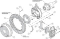 Wilwood AERO4 Rear P-Brake Kit 14.00in Chevy C-10 2.42 Offset 5-lug