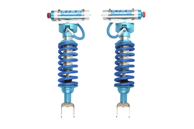 King Shocks 2019+ Ram 1500 4WD Front 2.5 Dia Remote Reservoir Ext Travel Coilover w/Adjuster (Pair)