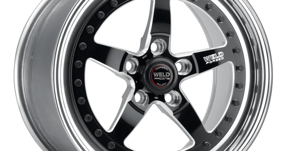 15X14 WELD STAR 5X4.75 4.5BS BLACK