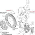 Wilwood 03-08 Audi A4 Front Kit FNSL6R 12.88