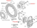 AERO6 FRONT HAT KIT14.00 DRILLED NICKEL