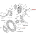Wilwood Narrow Superlite 6R Front Hub Kit 13.06in Drill Red Chevy C-10 60-87 CPP Drop Spindle