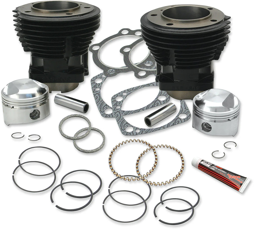 S&S Cycle 66-84 BT 80in 3-1/2in Bore Cylinder and Standard Compression Piston Kit