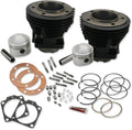 S&S Cycle 66-84 3-7/16in x Up To 4-3/4in Stroke Cylinder Kit - Gloss Black