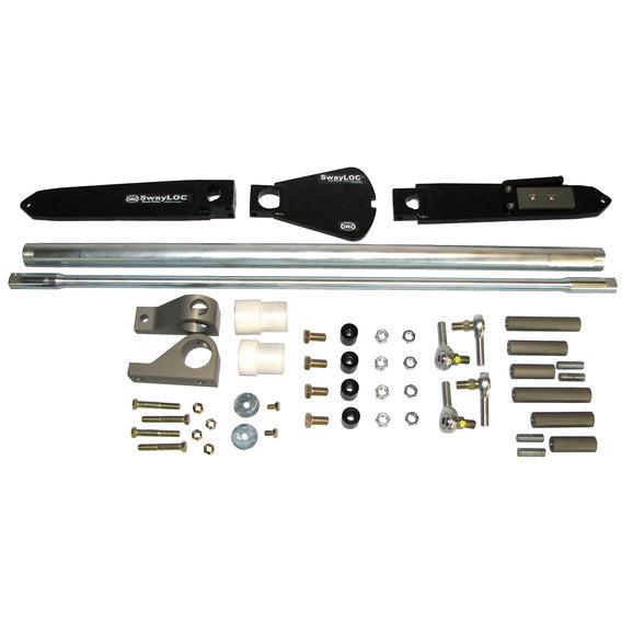 ~(100 lbs. 49X25X10)~ Jeep JK Sway Bar Front and Rear Combo For 07-18 Wrangler JK Manual Option SwayLOC OffRoadOnly