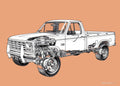 Eagle Ford 429/460 4.300in Crank 6.800in I-Beam Rod -38cc Inv Dome 4.440in Pistons Rotating Assembly