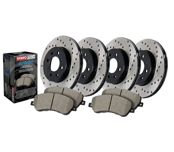 Street Axle Pack, Drilled, 4 Wheel