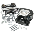 S&S Cycle 08-16 Touring Super Stock 79cc Cylinder Head Kit - Wrinkle Black