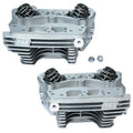 S&S Cycle 99-05 BT Super Stock 91cc Cylinder Heads - Wrinkle Black
