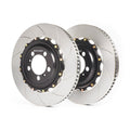 GiroDisc Porsche 911 Carrera (991.2) w/PCCB (Iron Rotor Pad Shape) Slotted Front Rotors