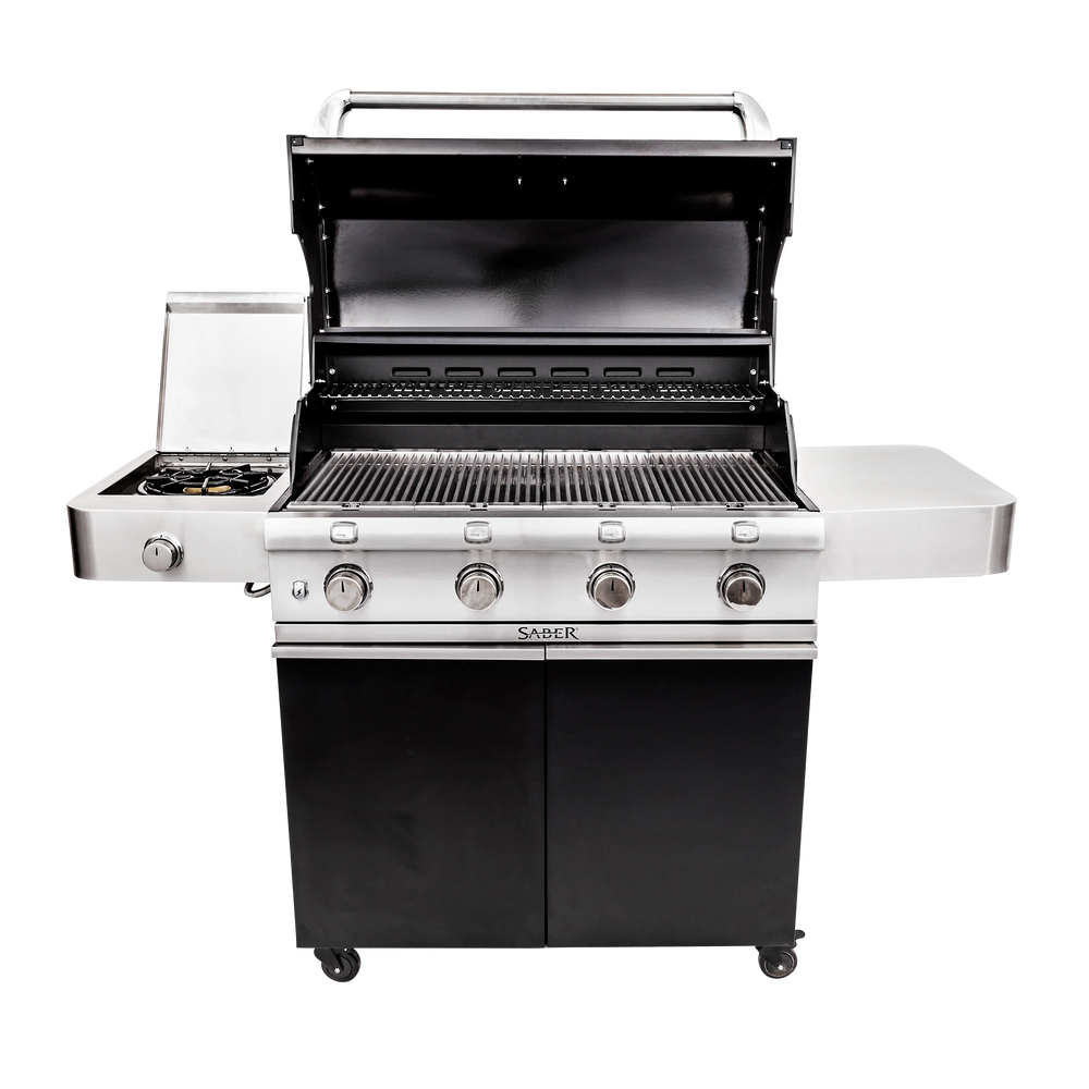SABER CAST BLACK 670 DELUXE 4BURNER GAS GRILL