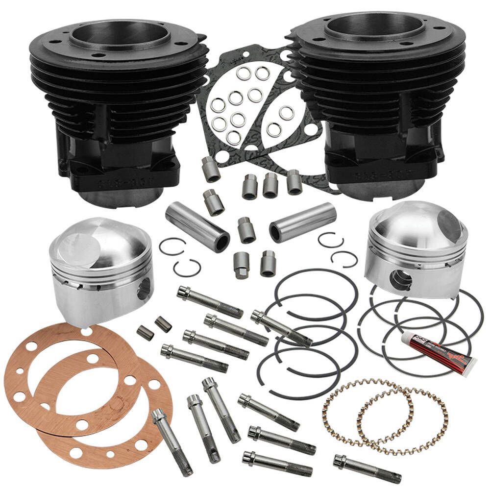 S&S Cycle 66-84 BT 80in 3-1/2in Bore Cylinder and High Compression Piston Kit