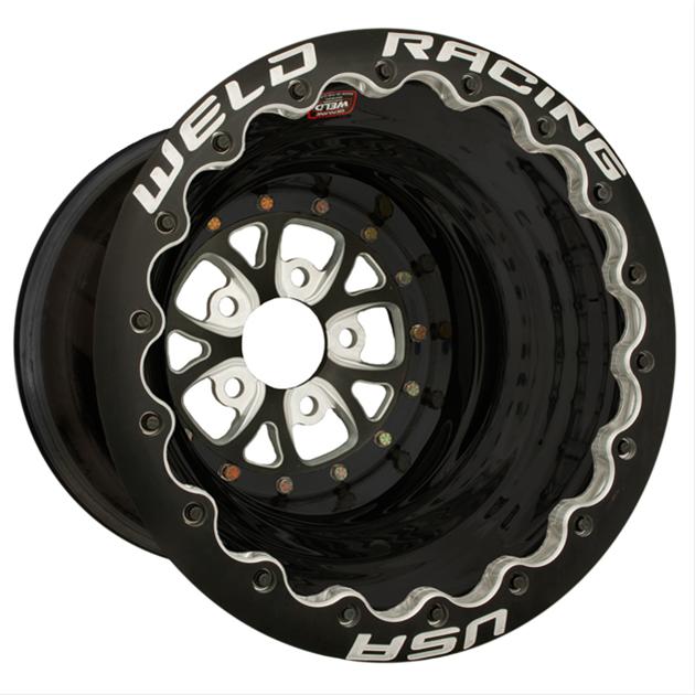 15X8 V-SERIES 5X4.75 4"BS BLACK CTR