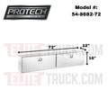 BOX AL RAIL 16HX12DX72L 2 SMOOT