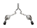 Corsa 24+ Ford Mustang GT Conv Xtreme CatBk Ex.Sys 3.0in Dual Rear Exit w4.5in Black StraightCut Tip