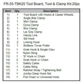 TOOL & CLAMP KITS20 PIECE