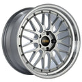 BBS LM 19x10 5x114.3 ET22 PFS Diamond Silver Center Diamond-Cut Rim Wheel - PFS/Clip Req