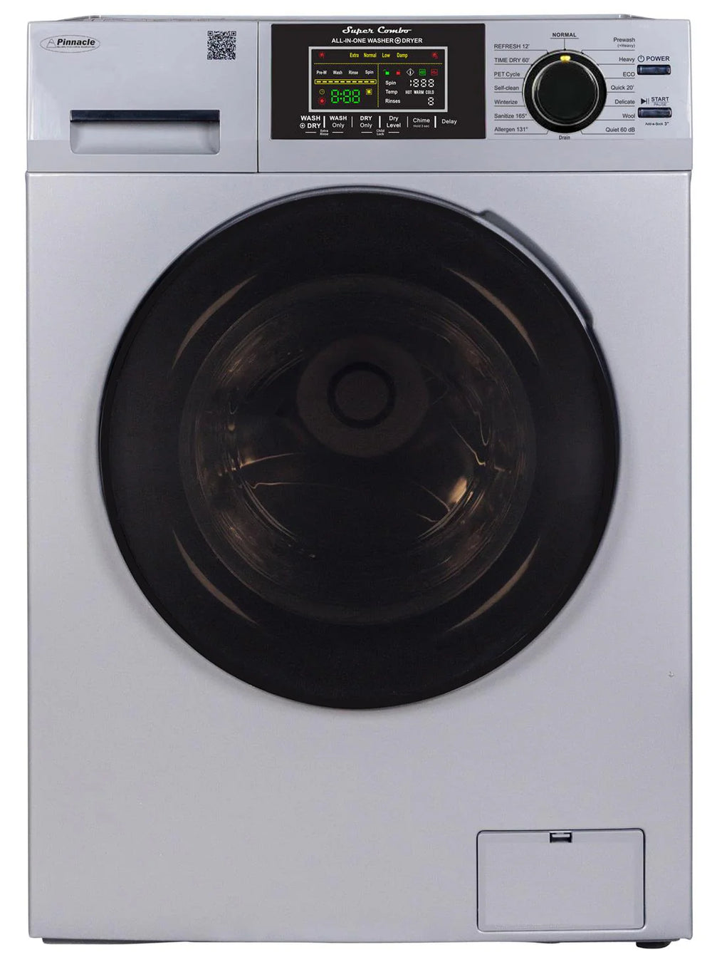 COMBO WASHER DRYER VENTED SILVER