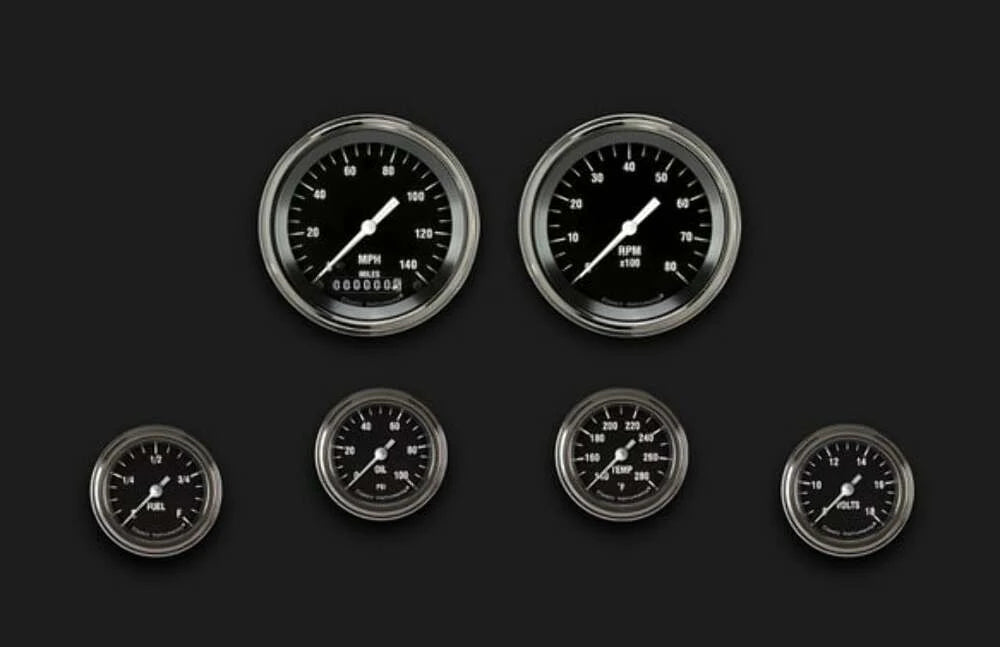 HOT ROD 2IN FULL SWEEP 6 GAUGE SET-