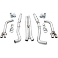 AWE Tuning 2015+ Dodge Challenger 6.4L/6.2L SC Track Edition Exhaust - Quad Chrome Silver Tips