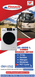 LARGE SUPER COMBO WASHERDRYER 15LBS SILVER