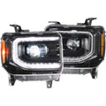 1418 SIERRA XB LED HEADLIGHT ASSEMBLIES BLACK