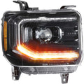 1418 SIERRA XB LED HEADLIGHT ASSEMBLIES BLACK