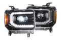 1418 SIERRA XB LED HEADLIGHT ASSEMBLIES BLACK