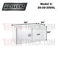 BOX AL 18X24X30 L/H DOOR