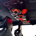 0718 WRANGLER JK/JKU OVERHEAD PACKAGE RED SOUND BAR W/BLACK PLASTIC SPEAKER GRI