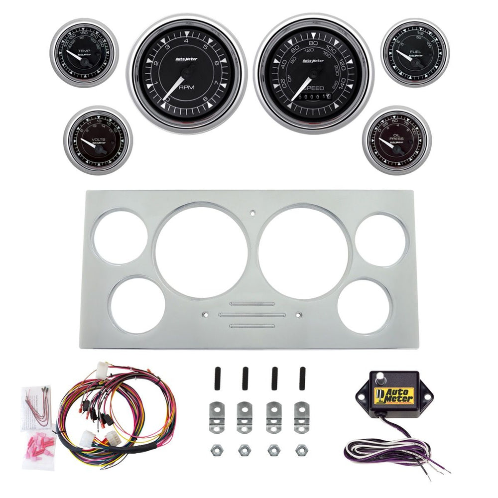 AutoMeter chrome gauge